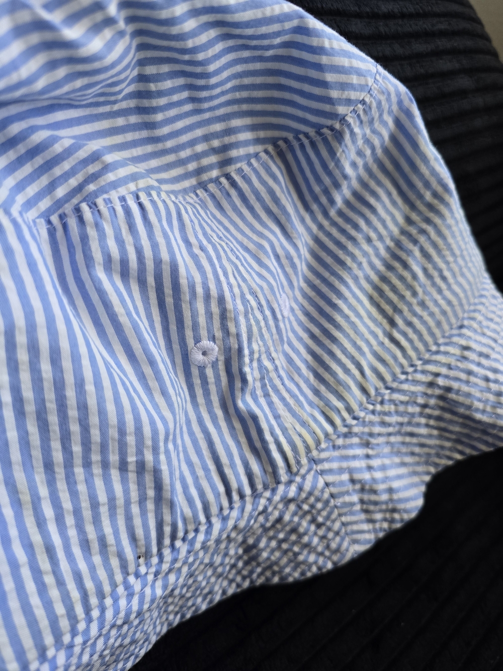 Polo by Ralph Lauren Blue and White Striped Hat